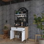 Hanah Home Armario Multiusos Nogal y Blanco